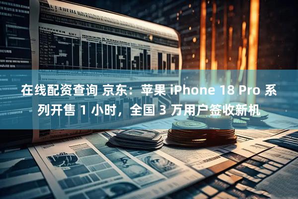 在线配资查询 京东:苹果 iPhone 18 Pro 系列开售 1 小时,全国 3 万用户签收新机